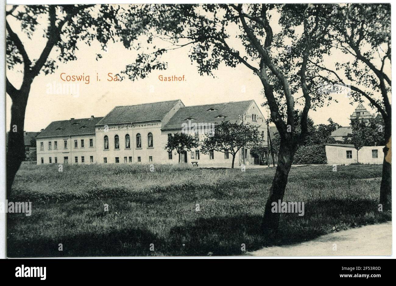 Gasthof Coswig. Inn Foto de stock