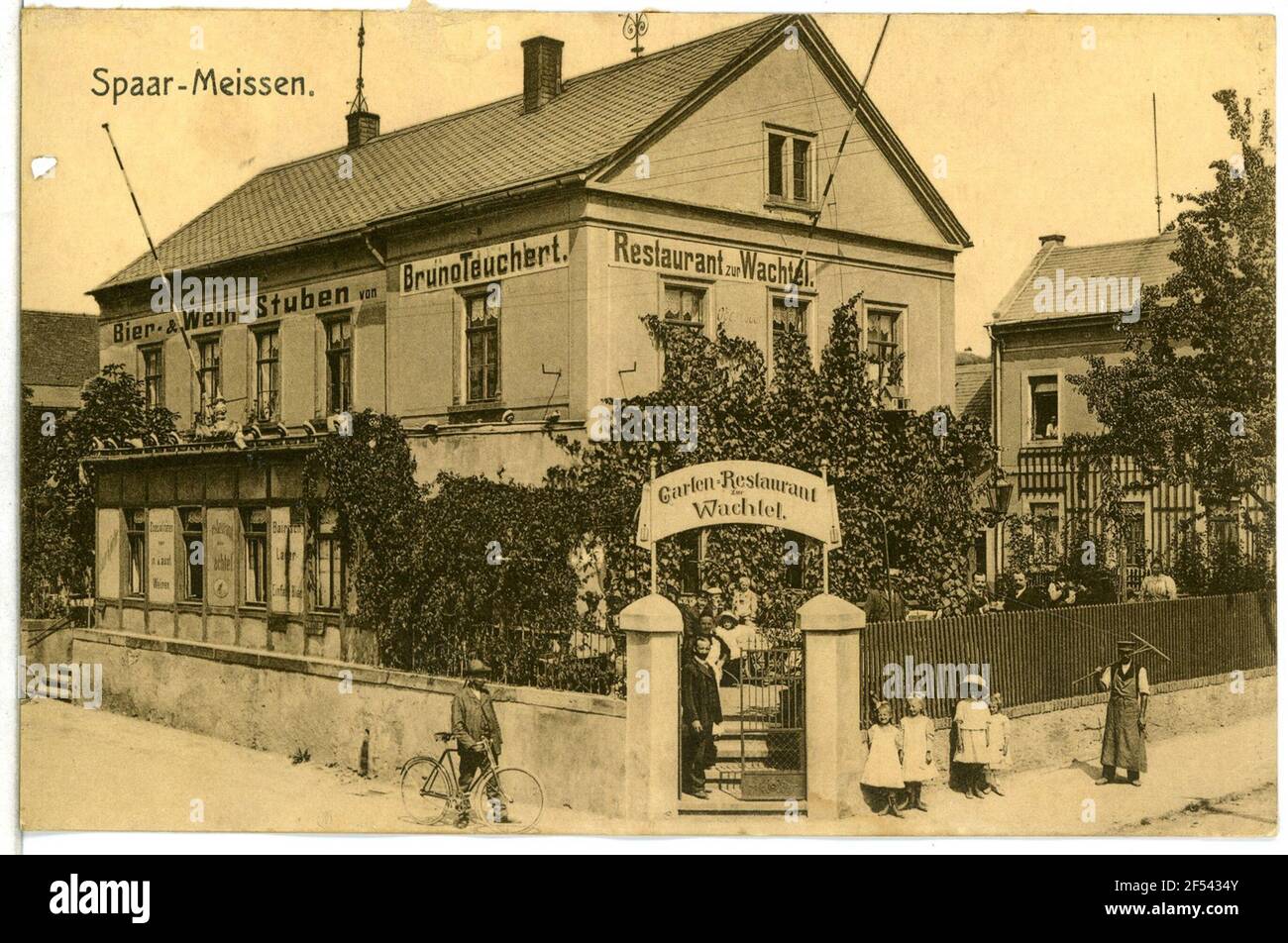 Restaurante a la codorniz en Spaar Meissen. Restaurante a la codorniz en Spaar Foto de stock