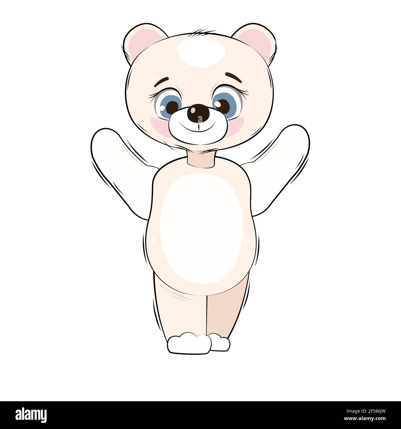 Cachorro de oso polar. Objeto aislado sobre fondo blanco. Alegre y amable niño animal. Dibujos animados de estilo plano. Gracioso. Vector Imagen Vector de stock - Alamy Cachorro de oso polar. Objeto aislado sobre fondo blanco. Alegre y amable niño animal. Dibujos animados de estilo plano. Gracioso. Vector Imagen Vector de stock - Alamy
