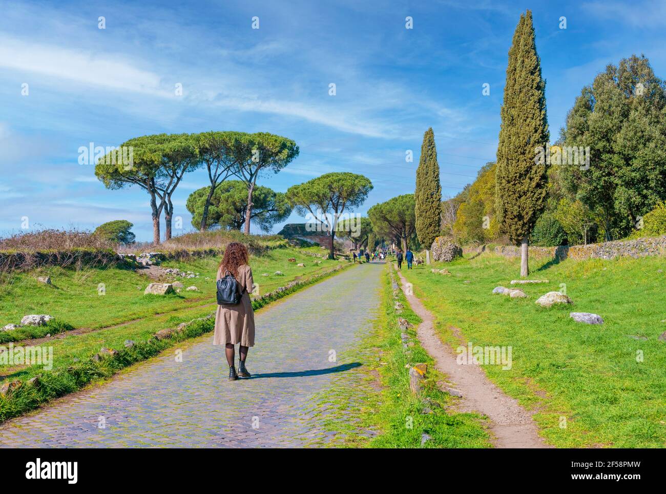 Roma (Italia) - las ruinas arqueológicas de la vía Apia de Roma (en ...