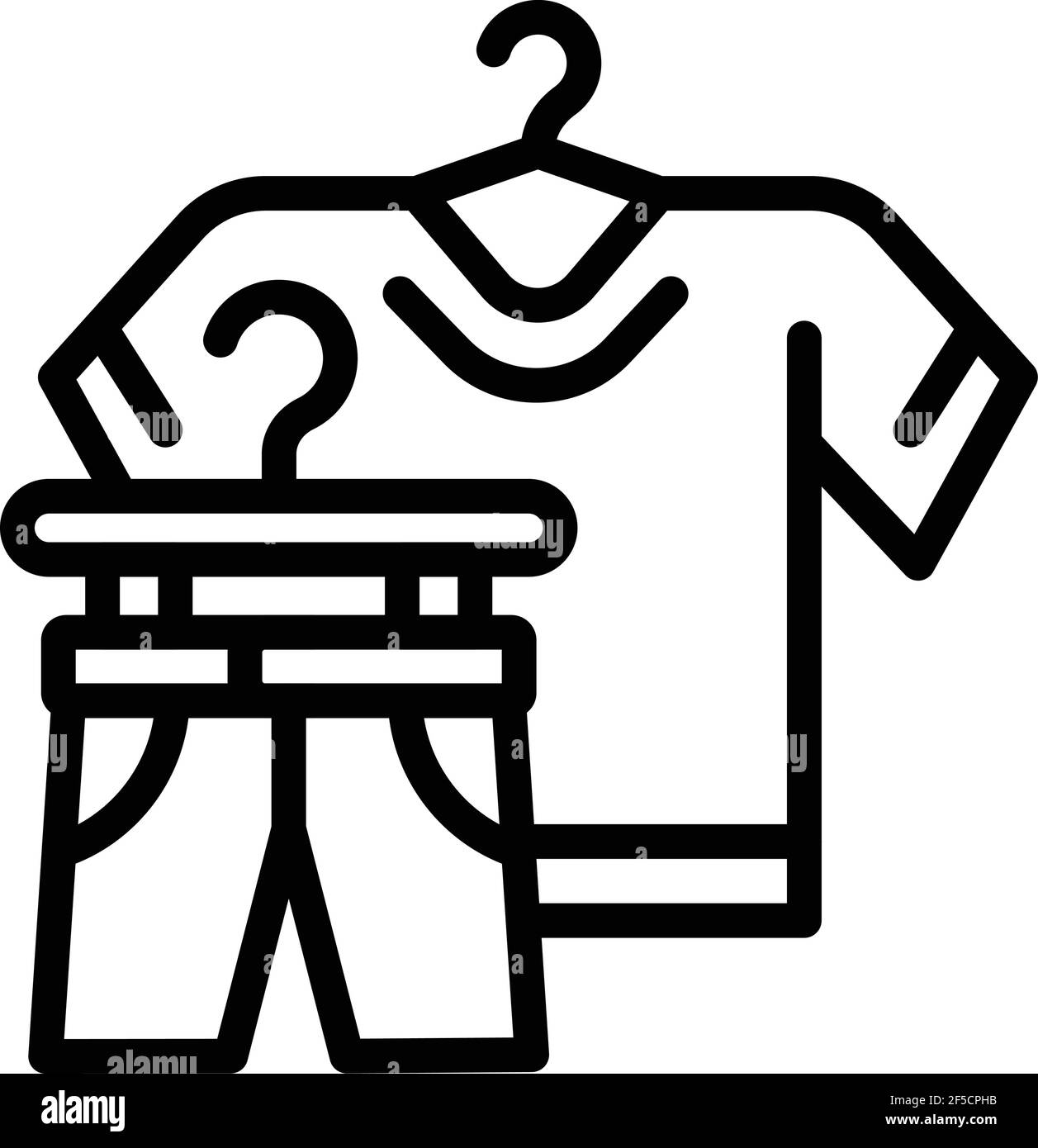 Icono de donación de ropa usada. Contorno ropa usada donación vector icono  para diseño web aislado sobre fondo blanco Imagen Vector de stock - Alamy