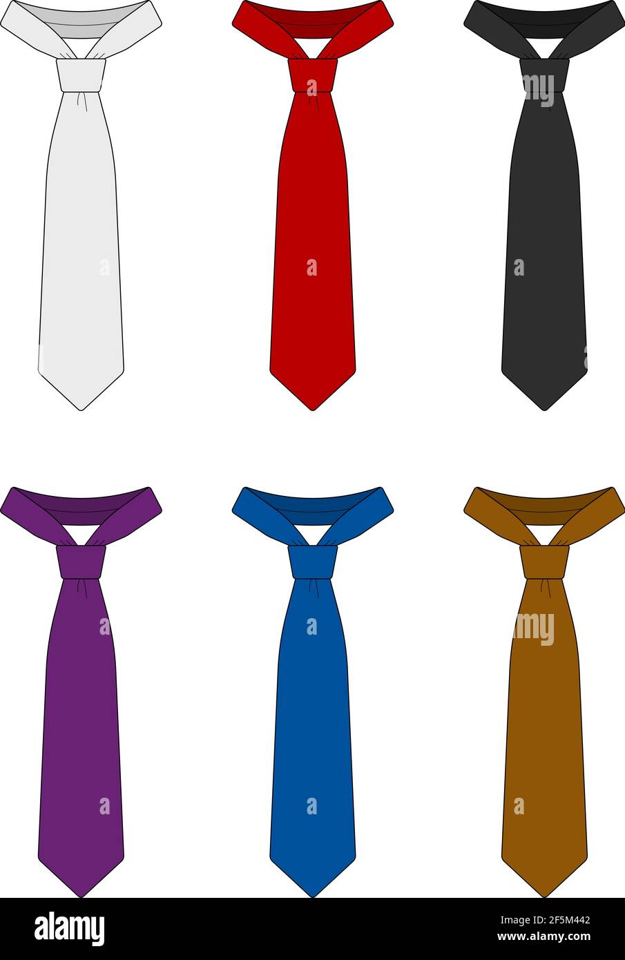 Juego dibujo vectorial de plantilla de corbata para hombre Imagen Vector de stock - Alamy