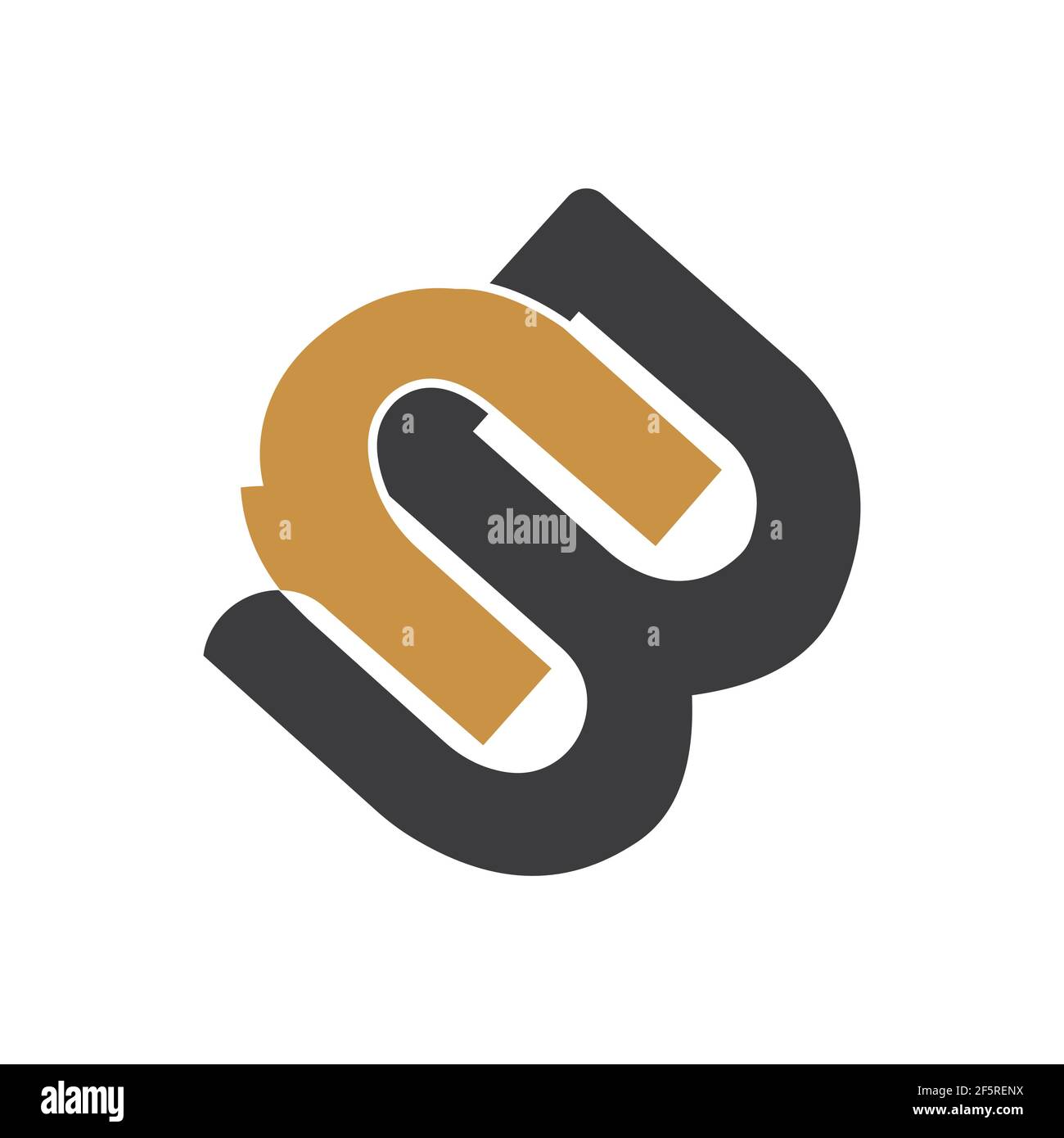 Diseño inicial de plantilla vectorial de logotipo de BN letras. Letra creativa resumen nb logo diseño. Carta vinculada diseño del logotipo de nb. Ilustración del Vector