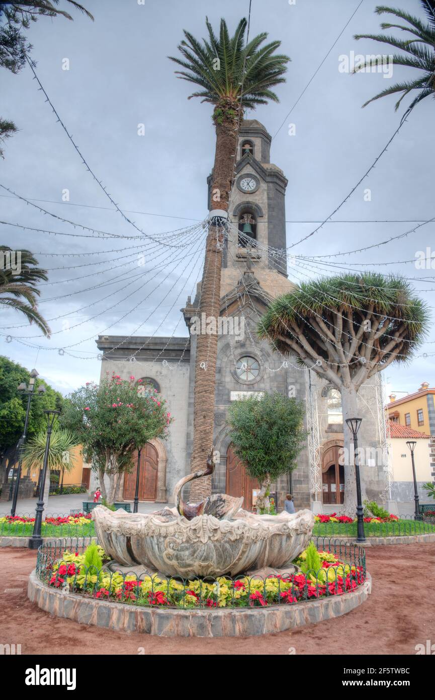 Iglesia de nuestra Señora de la pena de Francia en Puerto de la Cruz,  Tenerife, Islas Canarias, España Fotografía de stock - Alamy