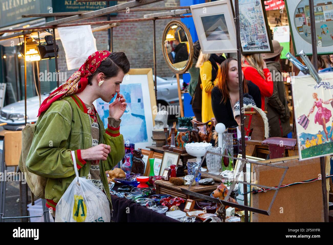 El mercado callejero de Londres Foto de stock