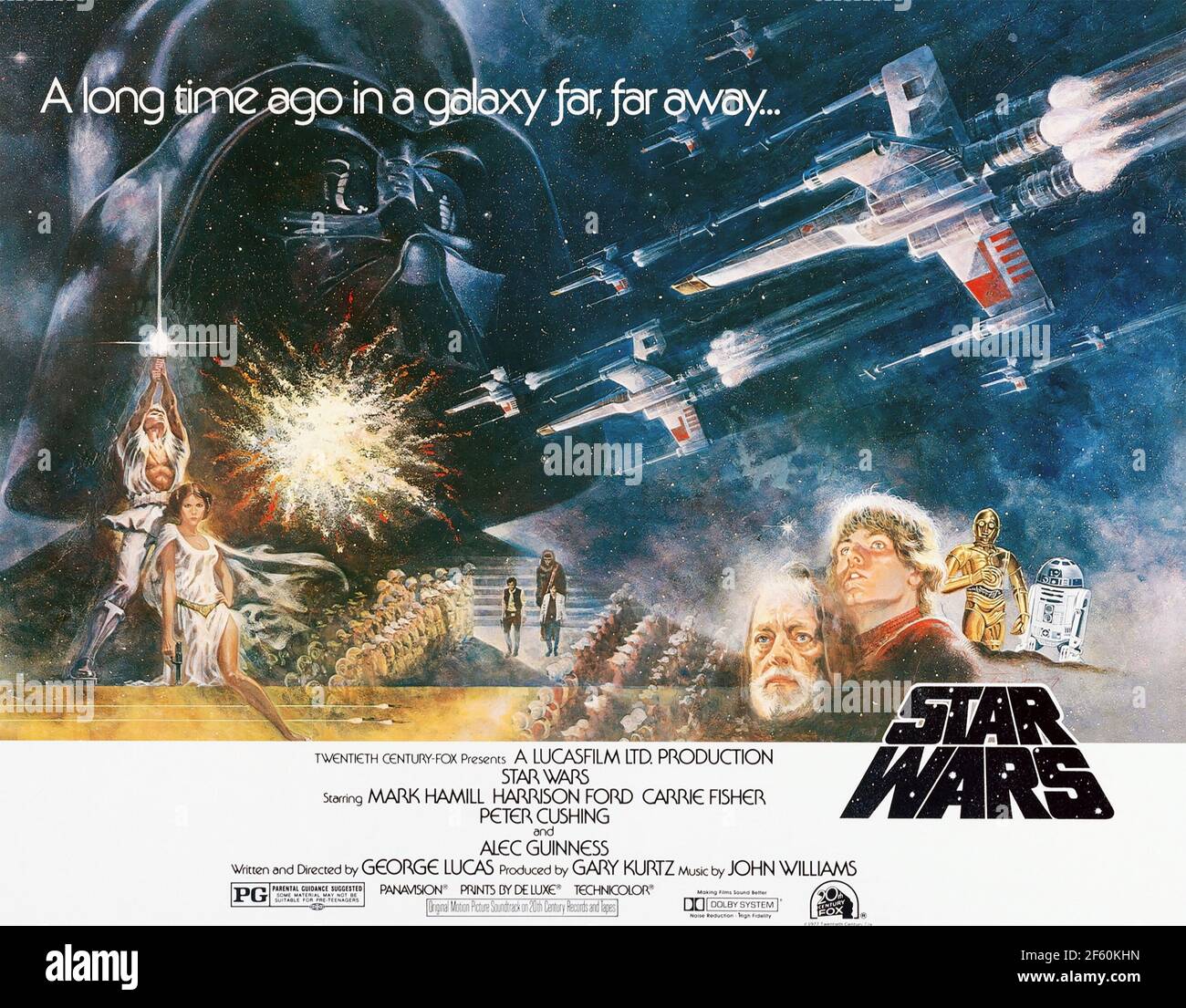 STAR WARS 1977 20th Century Fox película Foto de stock