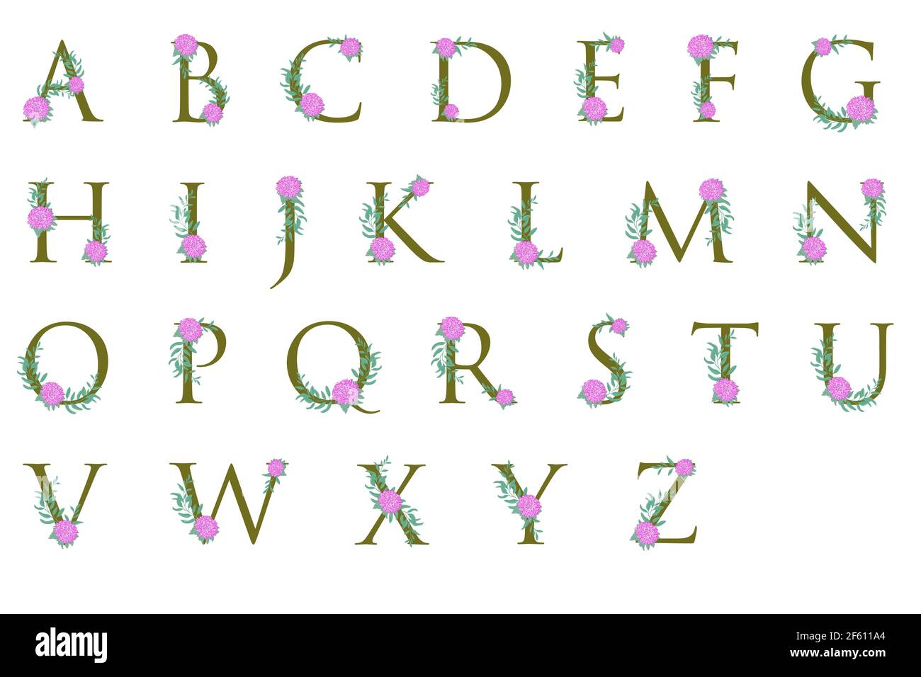 Letras iniciales decoradas Imágenes vectoriales de stock - Alamy