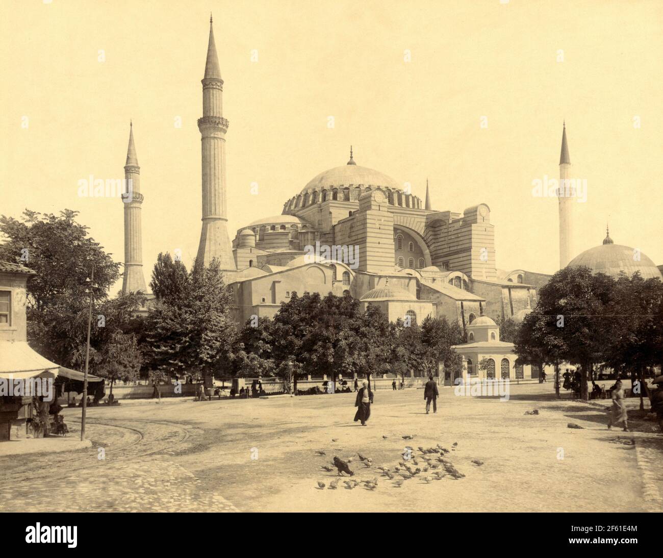 Santa Sofía, Estambul, Turquía, c. 1890 Foto de stock