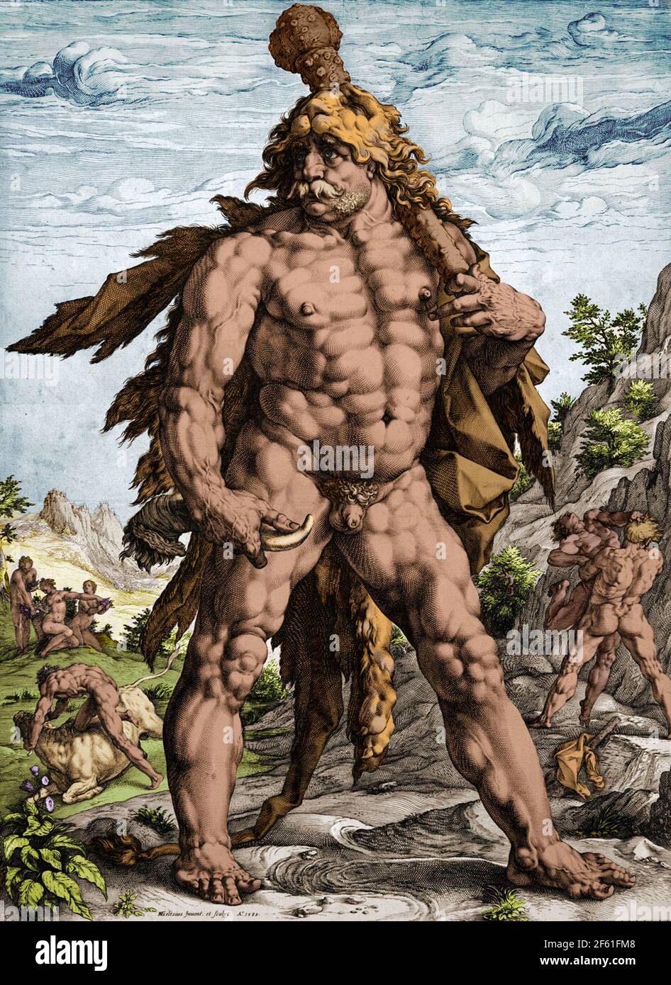 Hercules, héroe greco-romano mítico Foto de stock