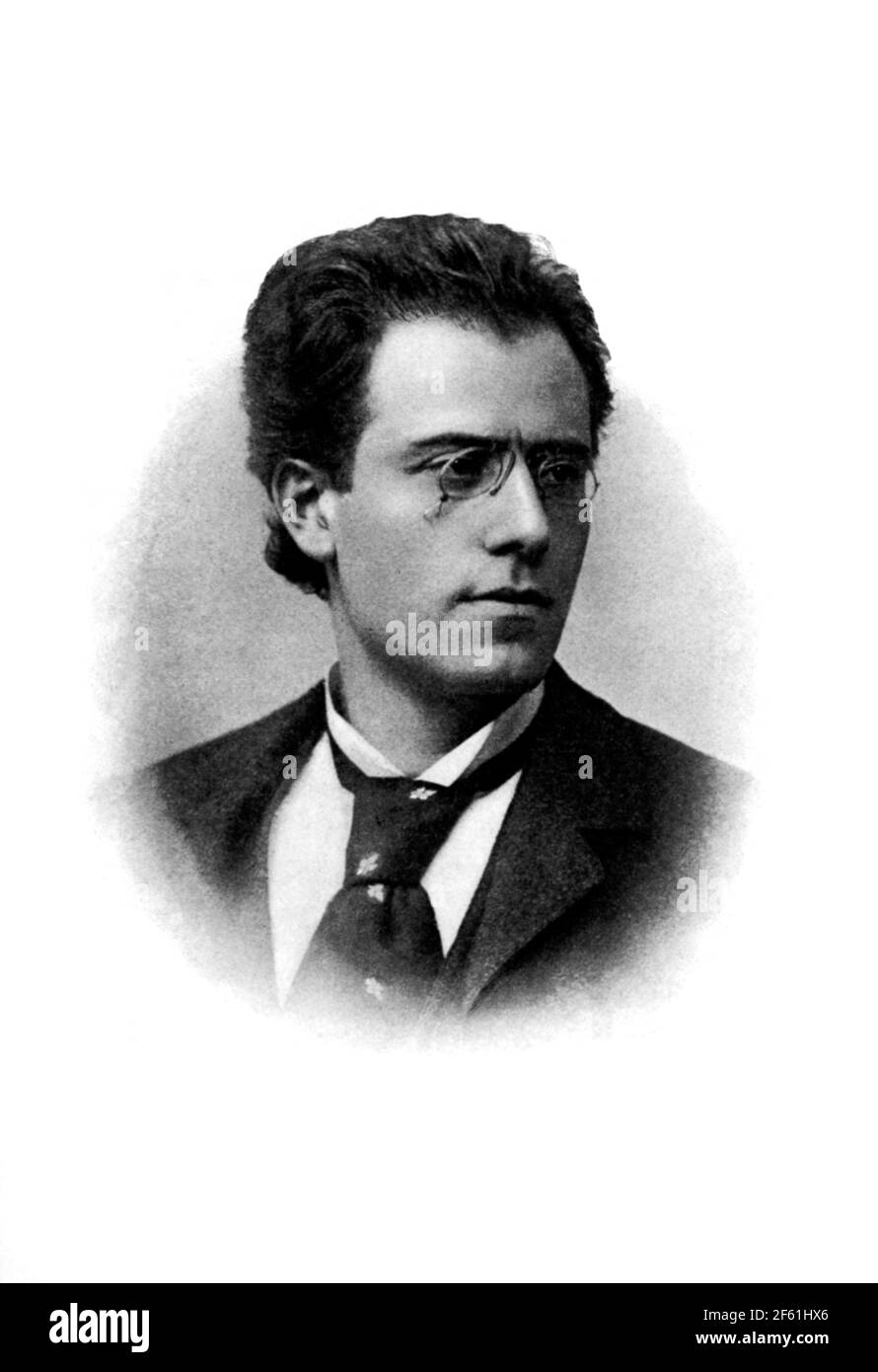Compositor austríaco Gustav Mahler. Foto de stock