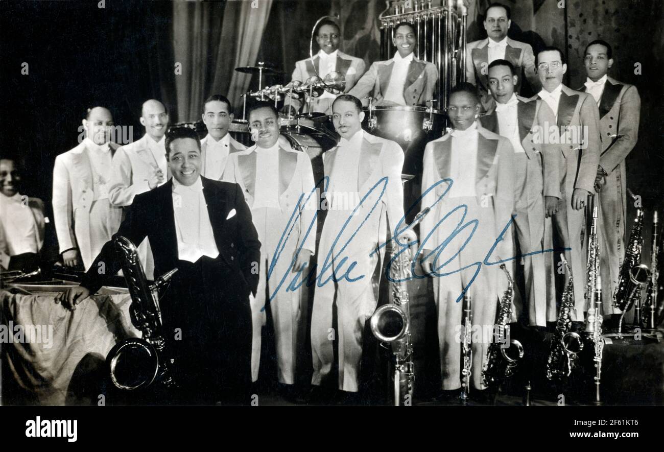 Duke Ellington y su Orquesta, 1935 Foto de stock