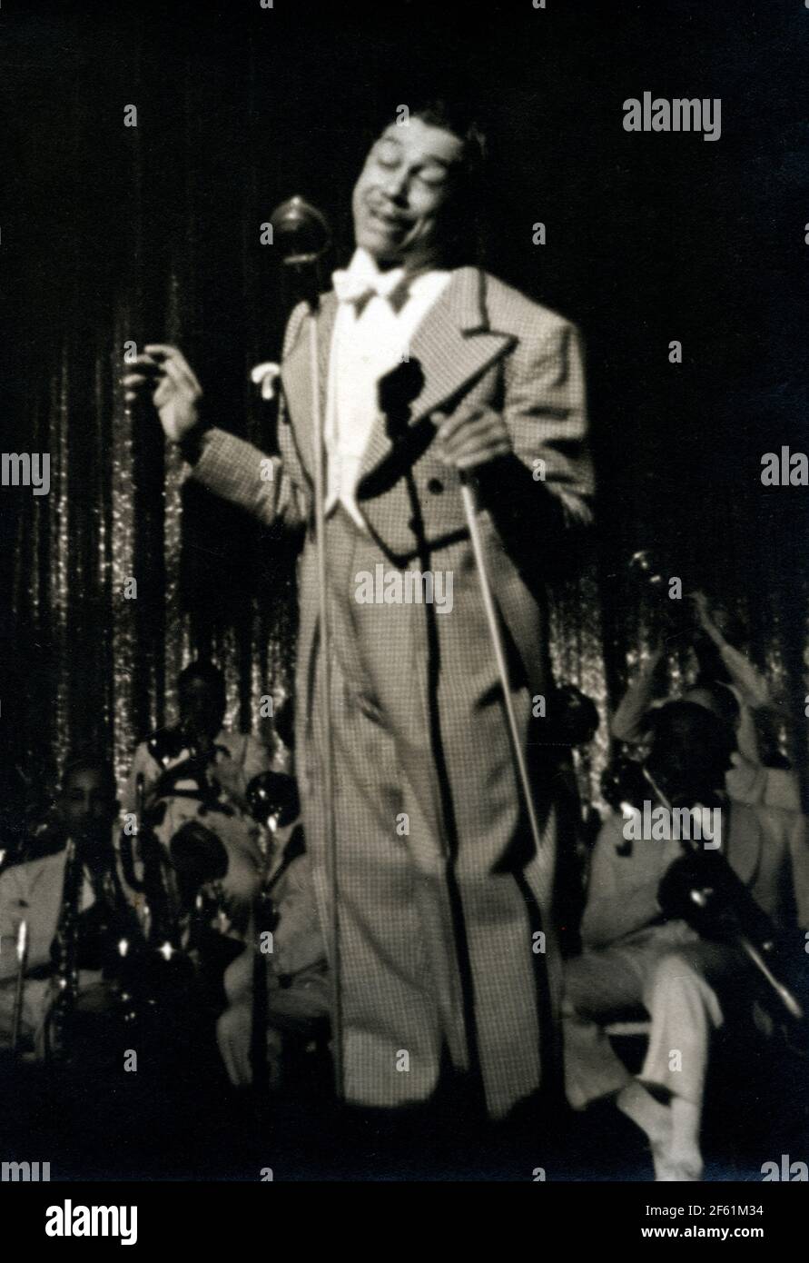 CAB Calloway, cantante de jazz estadounidense y líder de banda Foto de stock