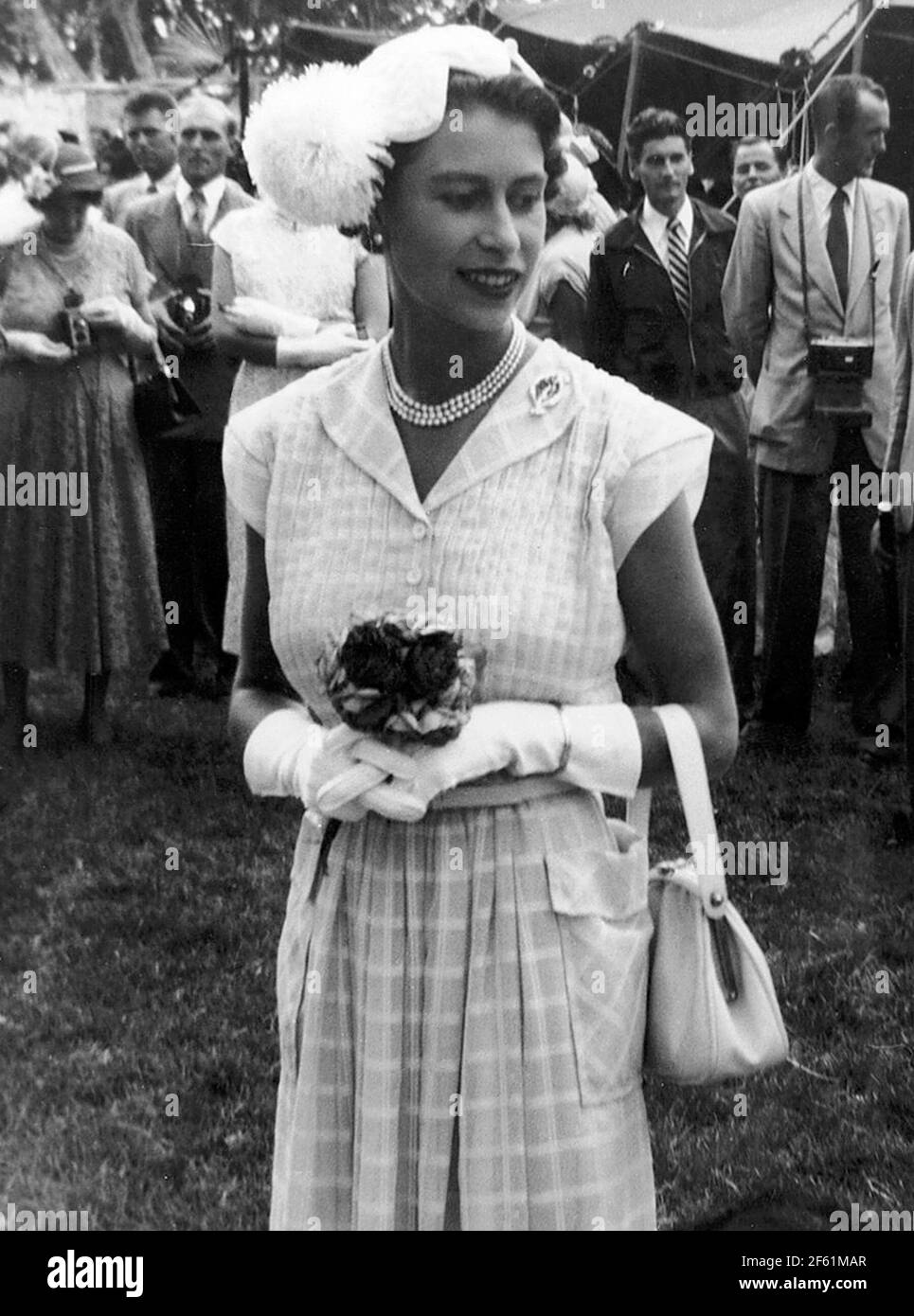 Reina Isabel II, 1954 Foto de stock