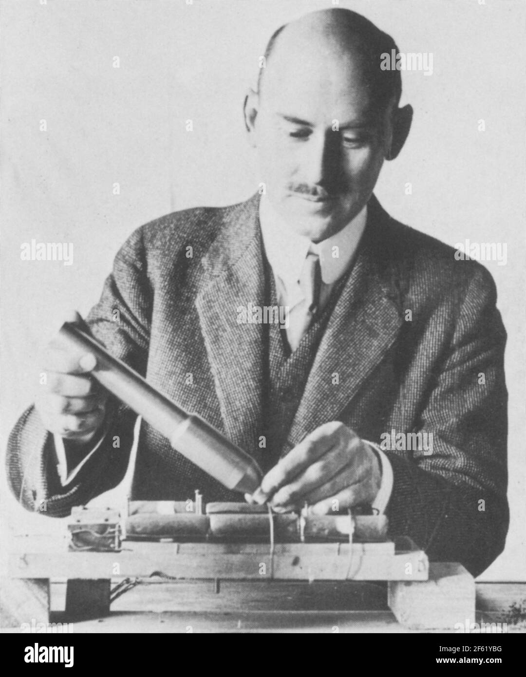 Robert Goddard, científico de cohetes americanos Foto de stock