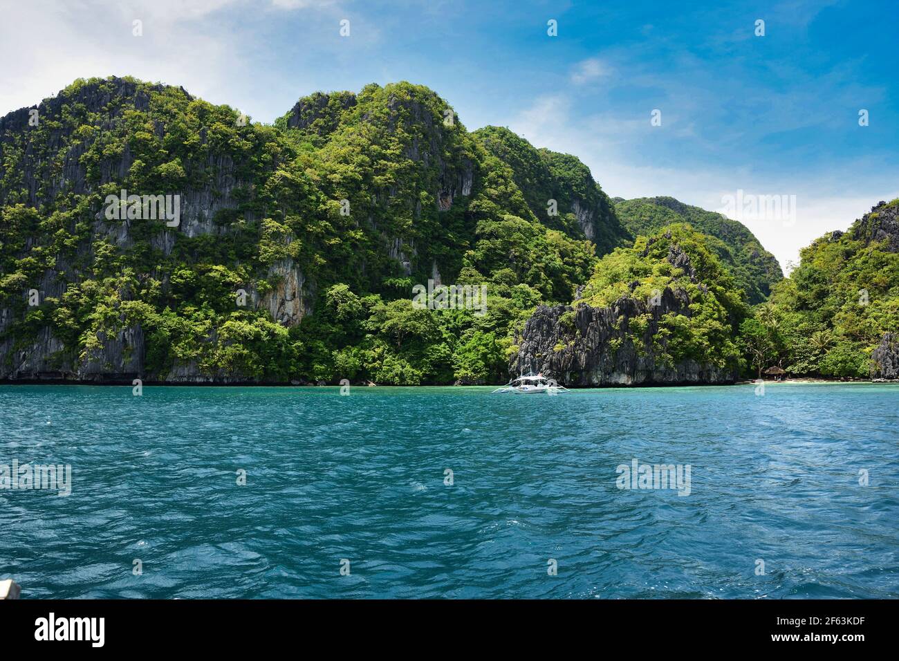 El Nido Palawan Paraíso en las Filipinas, isla de salto, lugar de buceo