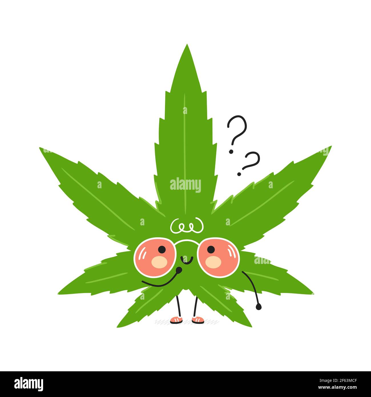 La hoja de marihuana de tela graciosa y bonita con signos de interrogación. Vector dibujo a mano dibujos animados kawaii personaje ilustración icono. Aislado sobre fondo blanco. Maleza hoja de marihuana pensar La hoja de marihuana de tela graciosa y bonita con signos de interrogación. Vector dibujo a mano dibujos animados kawaii personaje ilustración icono. Aislado sobre fondo blanco. Maleza hoja de marihuana pensar