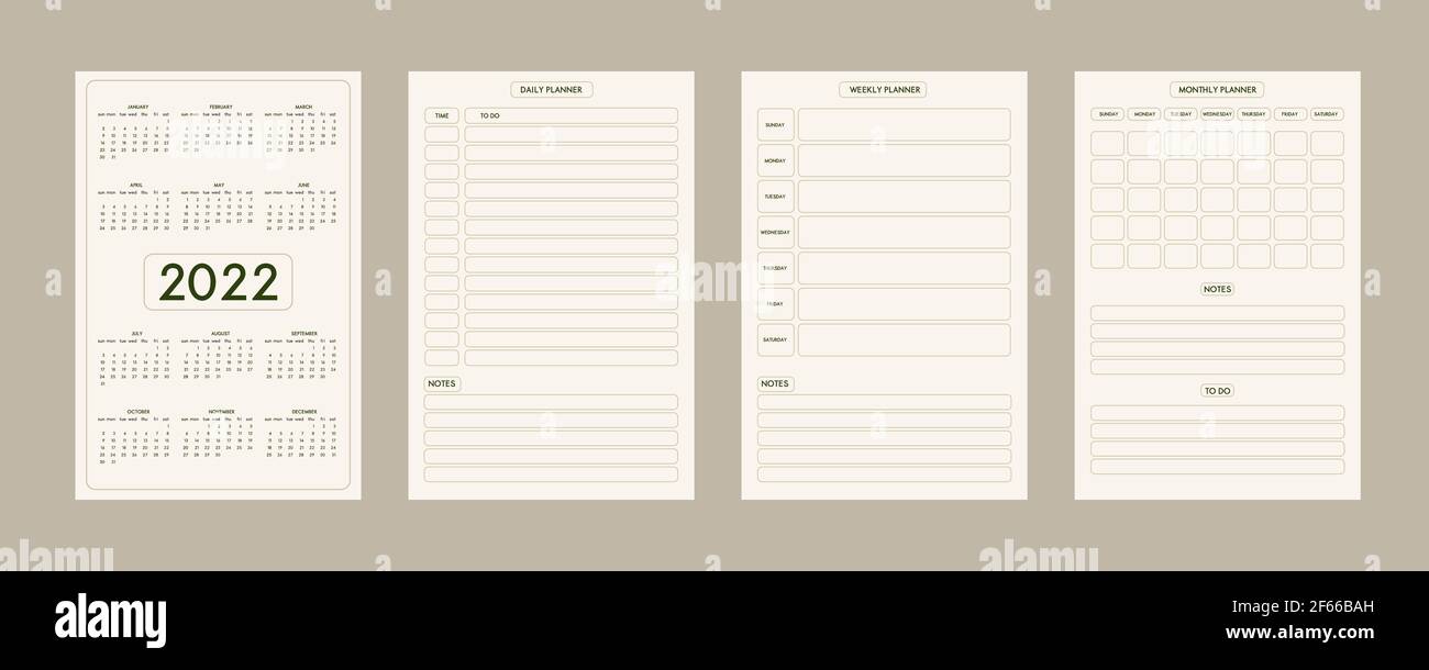 Semana Del Calendario 2021 Y 2022 Planificador Semanal Etsy Kulturaupice