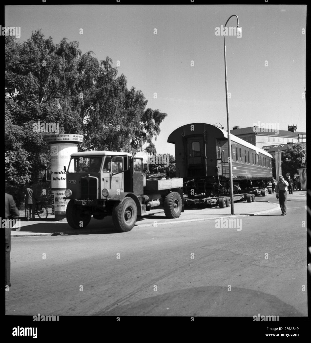 Transporte de oso de carruaje, Kalmar. Transporte de carruajes desde el