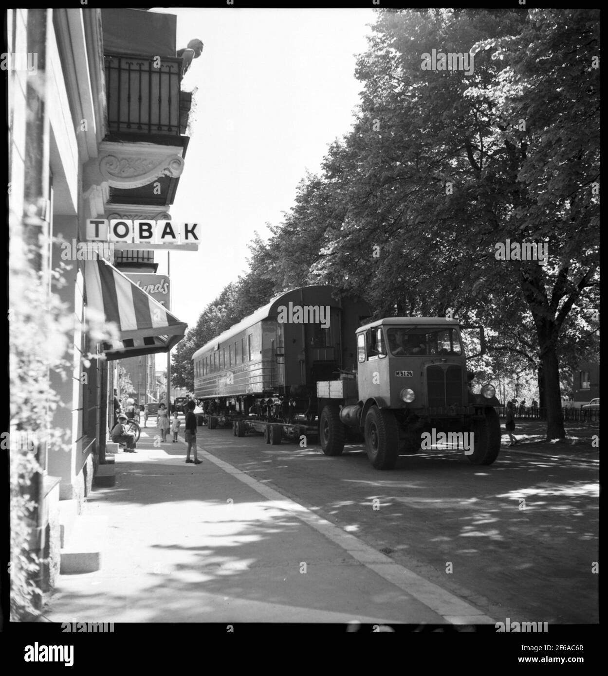 Transporte de oso de carruaje, Kalmar. Transporte de carruajes desde el