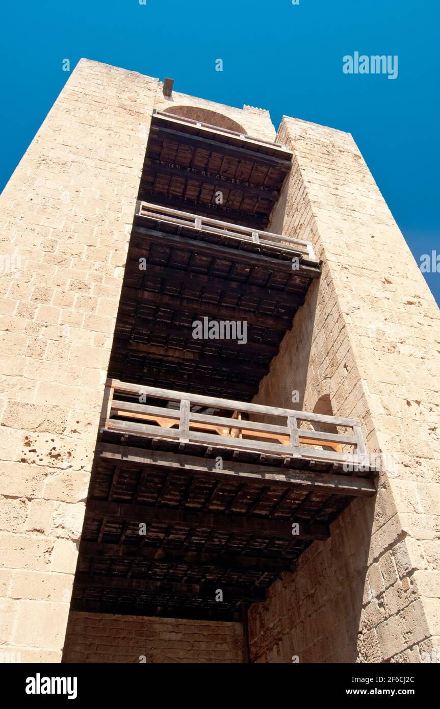 Torre San Cristoforo, Oristano, Cerdeña, Italia, Europa Foto de stock