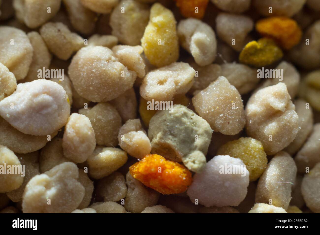 foto macro de granos de polen Foto de stock