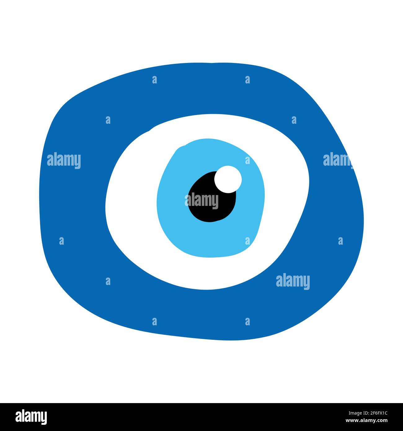 Ojo malvado griego, símbolo de protección. Ojo turco de vidrio Nazar