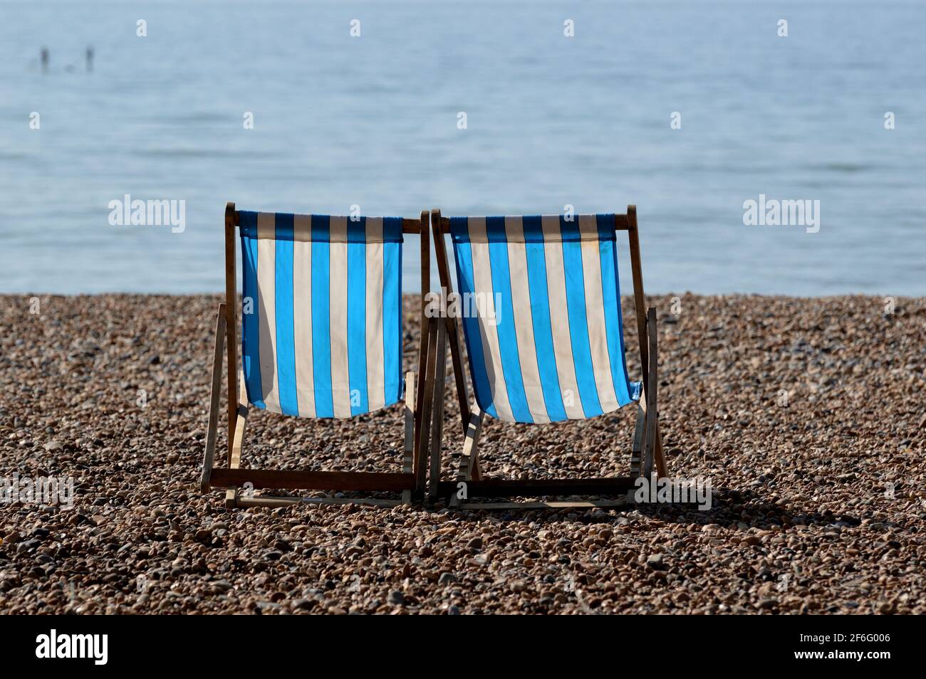 Brighton en el día soleado, el día más caluroso del año después del cierre covid. Foto de stock