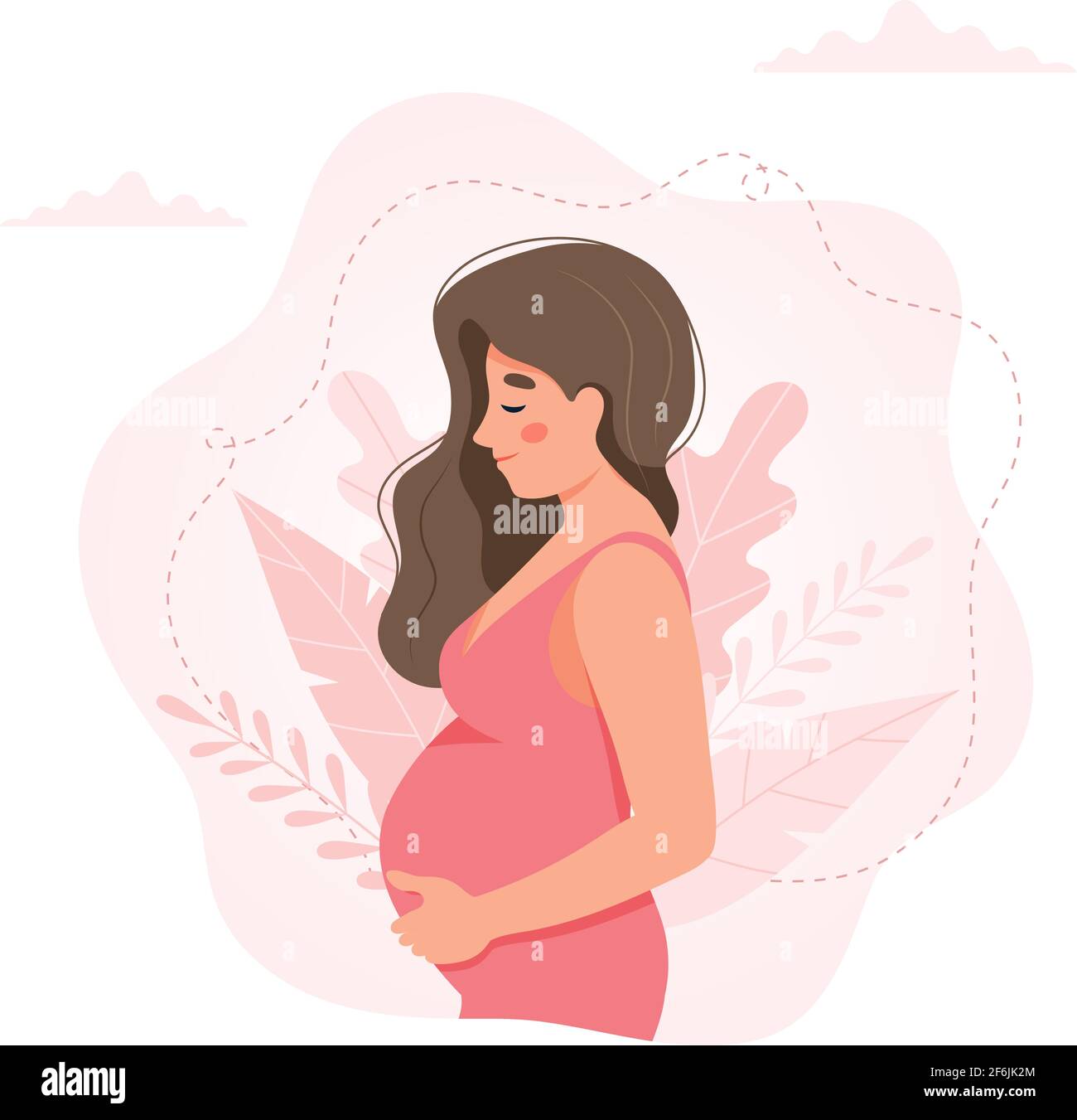 Mujer embarazada concepto vector ilustración en lindo estilo de dibujos animados, atención médica, embarazo Imagen Vector de stock - Alamy Mujer embarazada concepto vector ilustración en lindo estilo de dibujos animados, atención médica, embarazo Imagen Vector de stock - Alamy