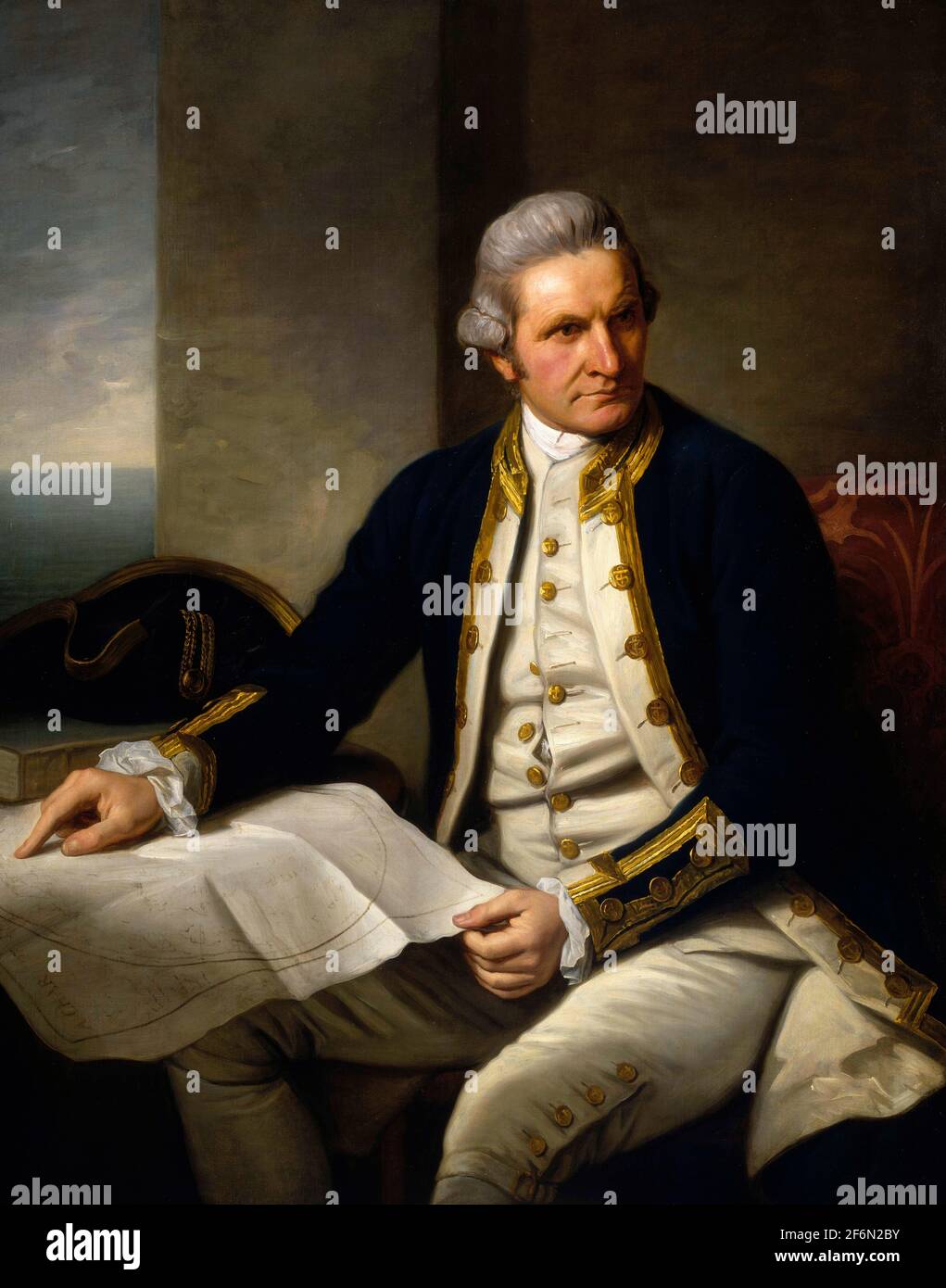 Capitán James Cook, 1728-79 - Nathaniel Dance-Holland, 1775 Foto de stock