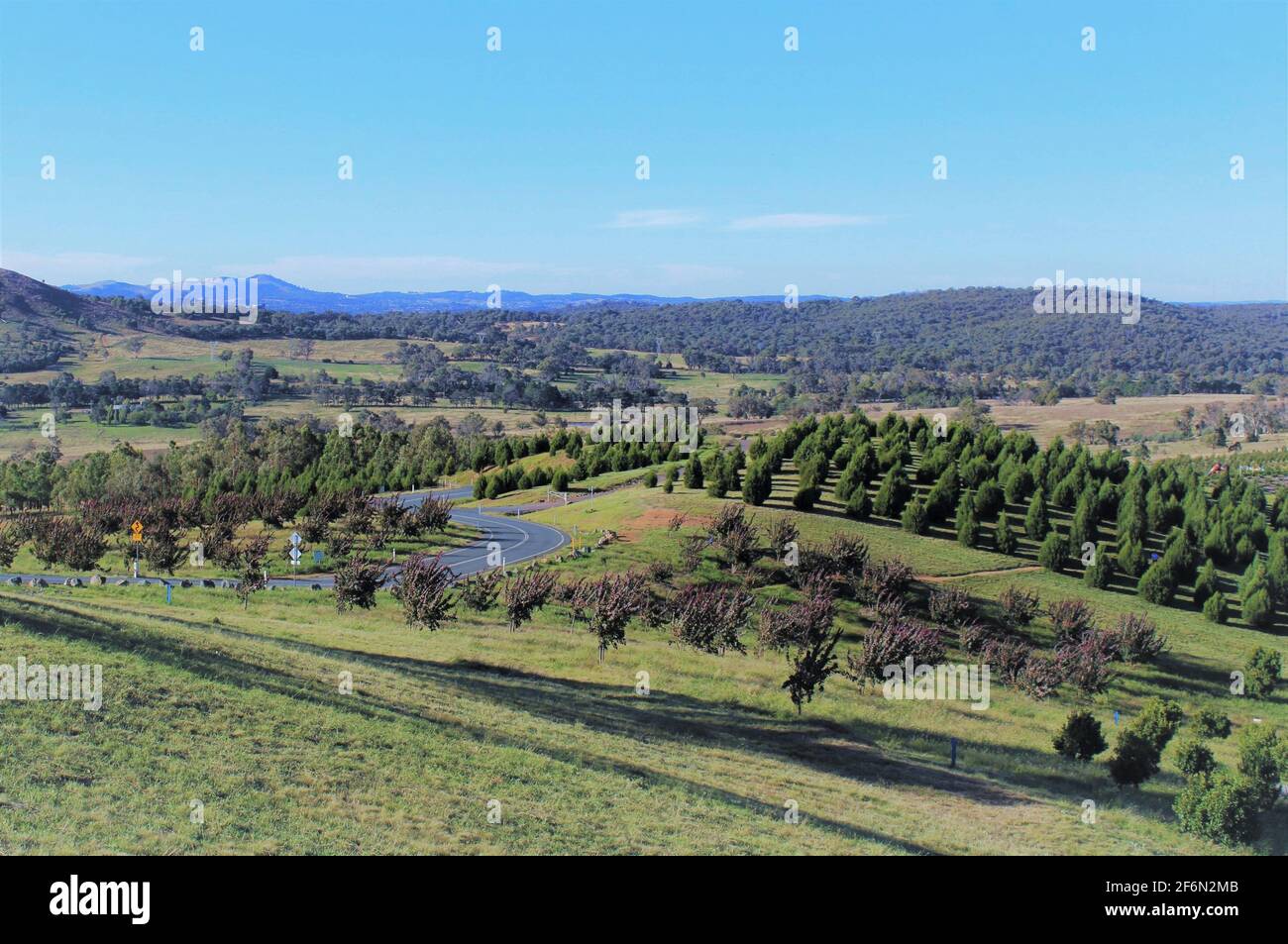 Re-greening of City Project, National Aboretum en Canberra, Australia. Foto de stock