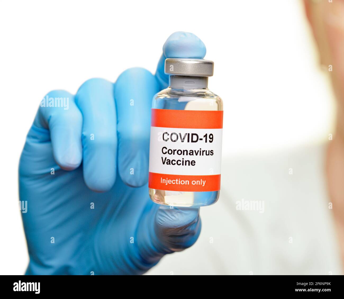 Vacuna contra el coronavirus Foto de stock