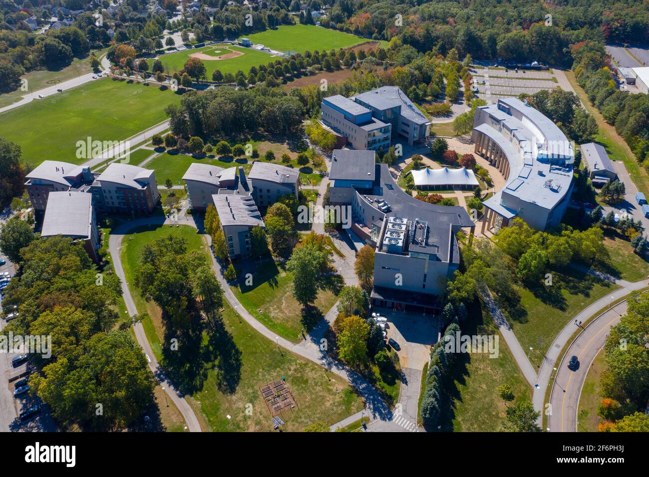 Olin College of Engineering, Needham, MA, EE.UU Foto de stock