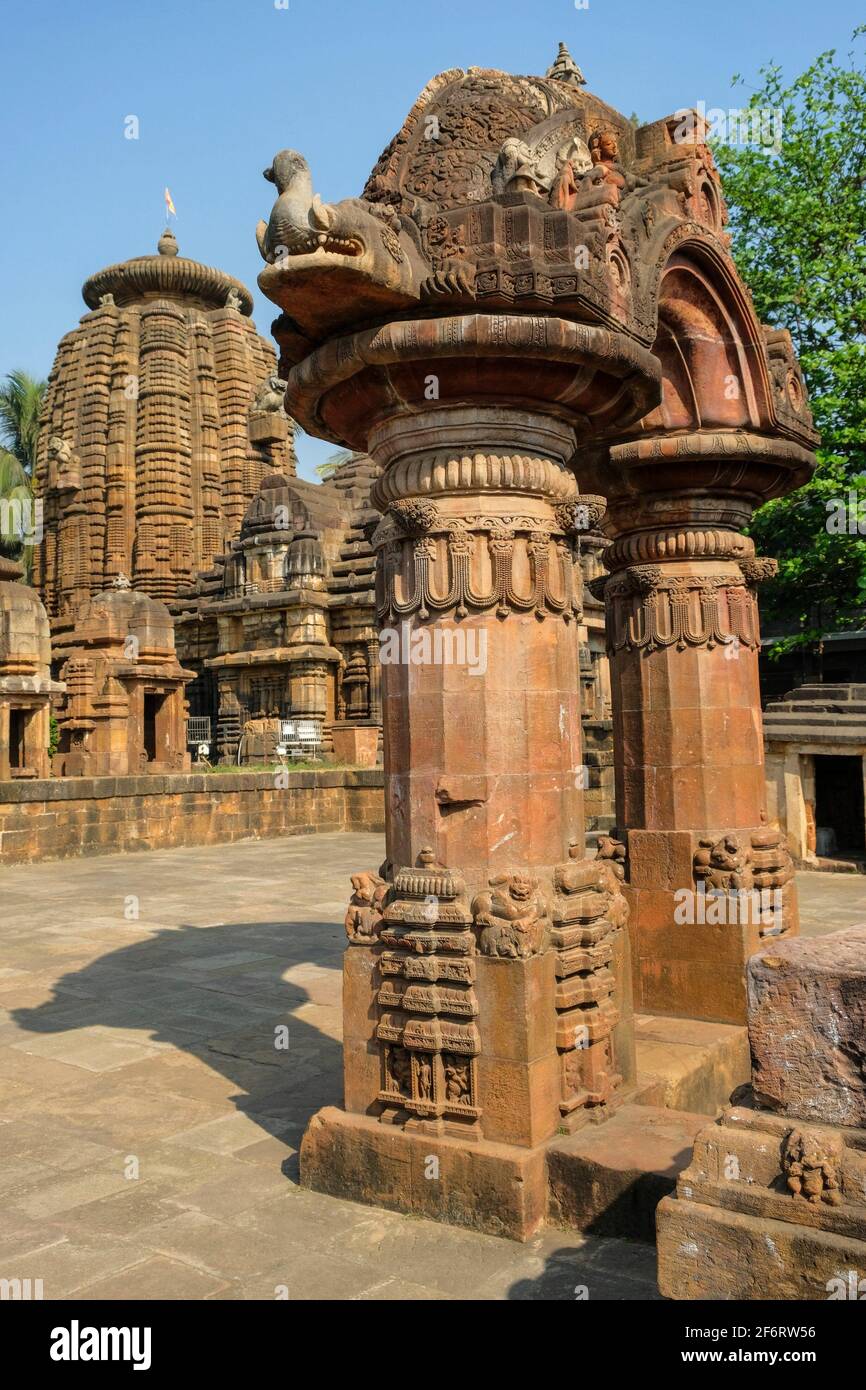 Mukteshwar Temple es un templo hindú del siglo 10th dedicado a Shiva, situado en Bhubaneswar, Odisha, India. Foto de stock