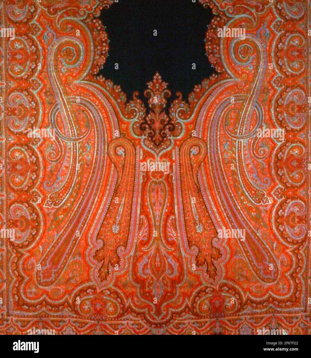 Mantón - c. 1850 - Escocia, Paisley. Lana, tejido liso. 1840'1860. Foto de stock