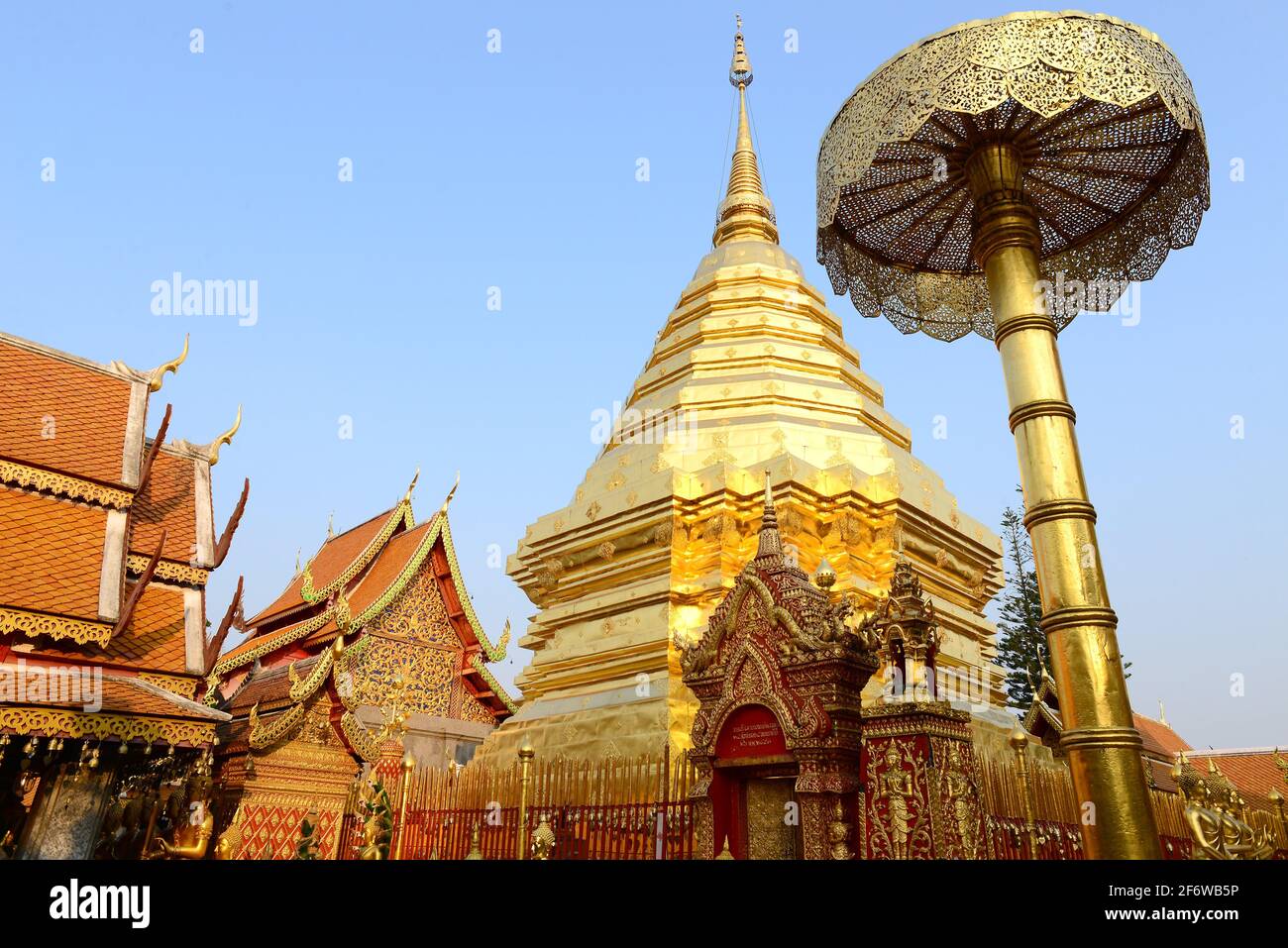Chiang Mai, Wat Phra That Doi Suthep. Tailandia. Foto de stock