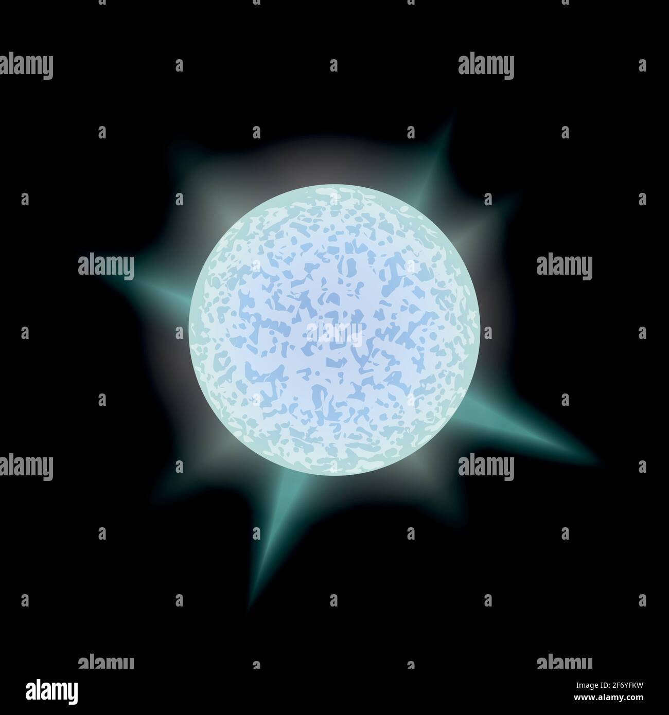 Estrella enana blanca, ilustración vectorial del espacio Imagen Vector de  stock - Alamy