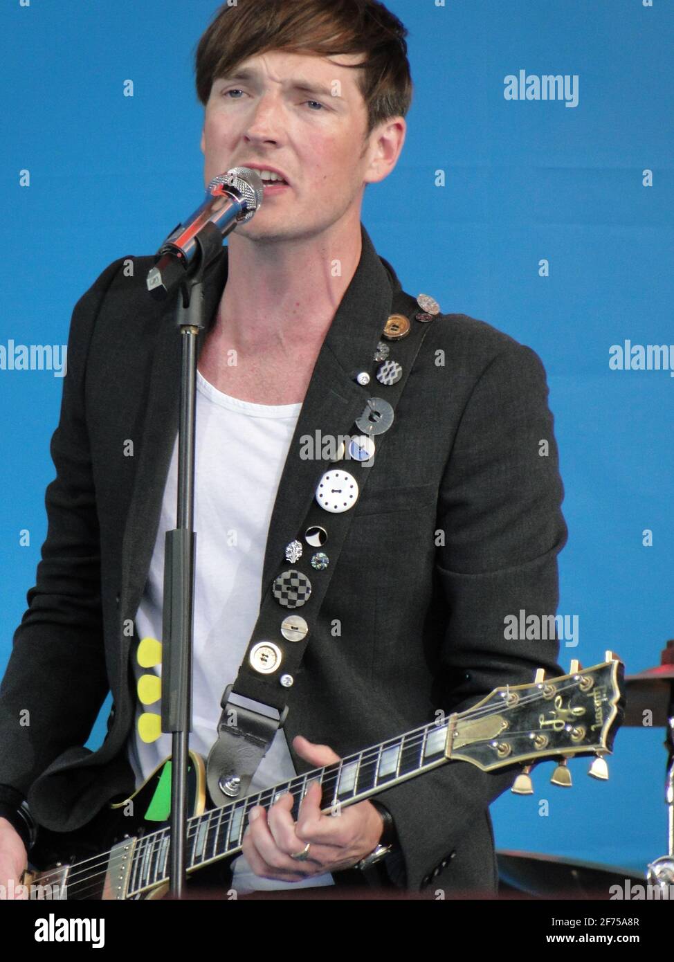 ¡una lágrima para ir! - Concierto en Trafalgar Square 1 año antes de los Juegos Olímpicos 2012, Londres, Reino Unido Foto de stock