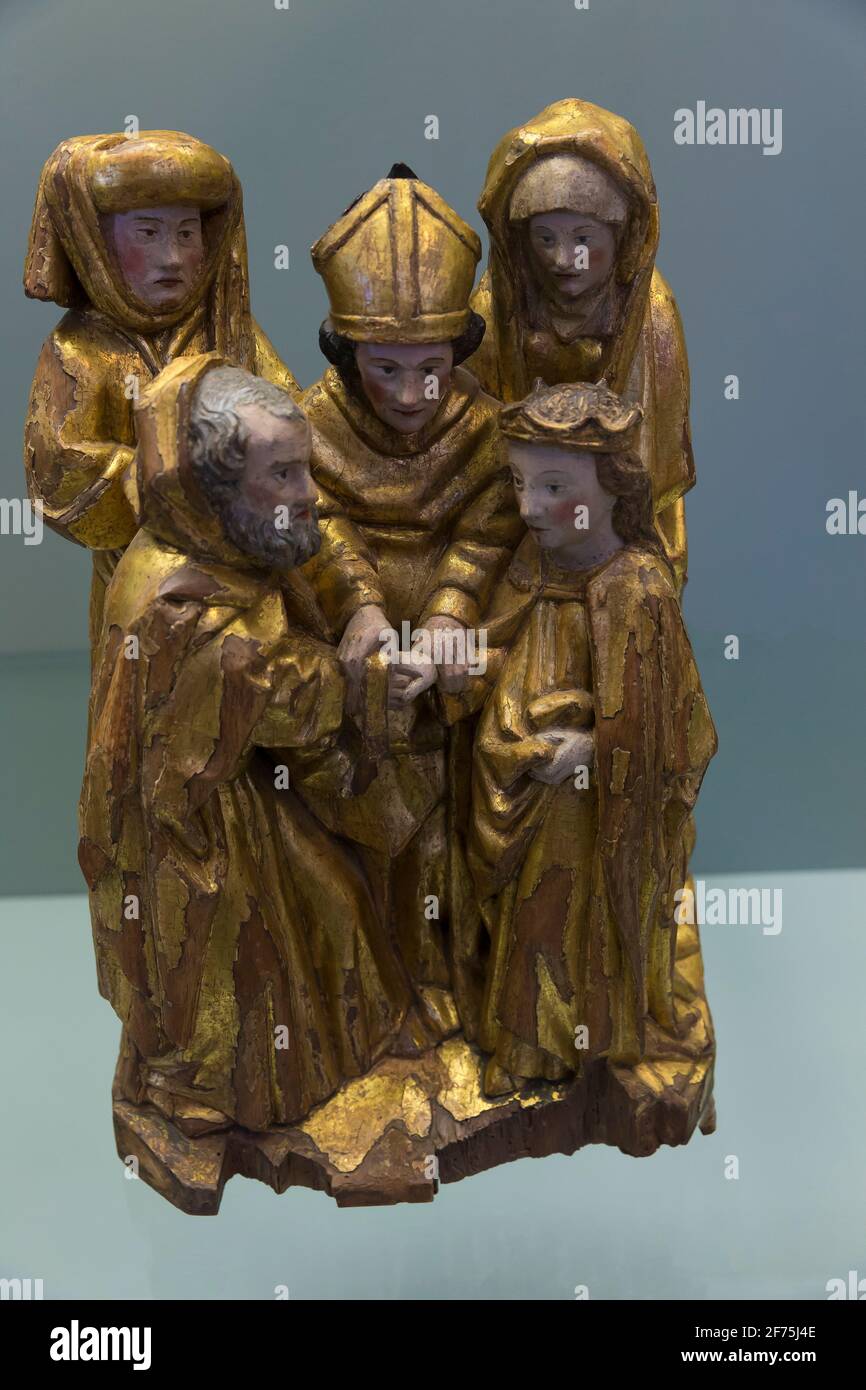 La participación de la Virgen y San José, circa 1435-1445, Museo Boijmans van Beuningen, Rotterdam, Países Bajos, Europa Foto de stock
