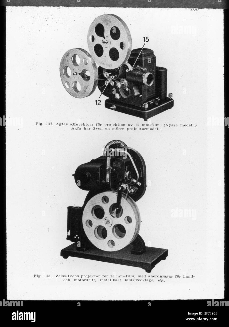 Primeros proyectores Imágenes de stock en blanco y negro - Alamy