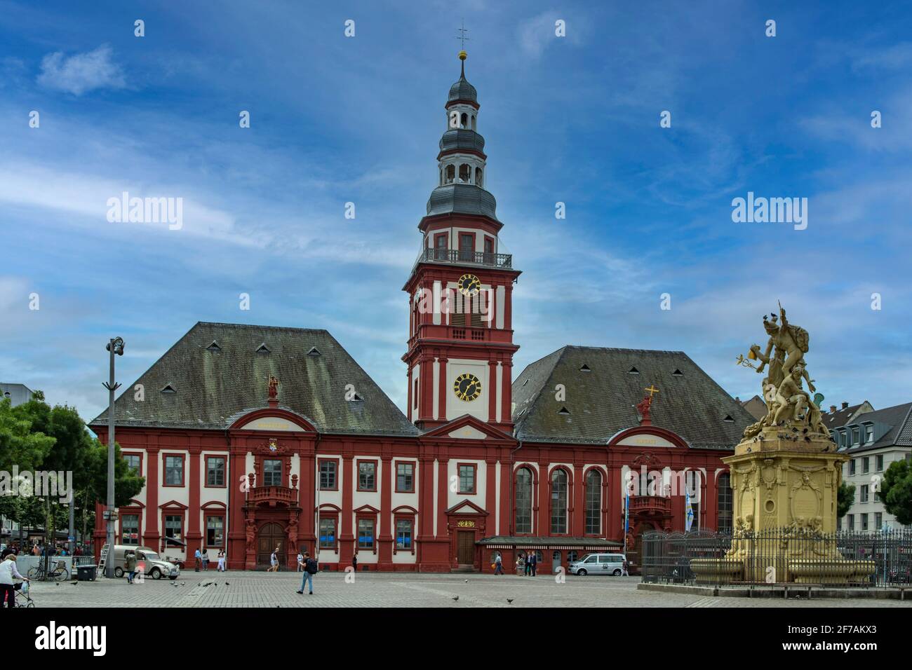 Altes Rathaus, Mannheim, Baden-Wurttemberg, Alemania Foto de stock