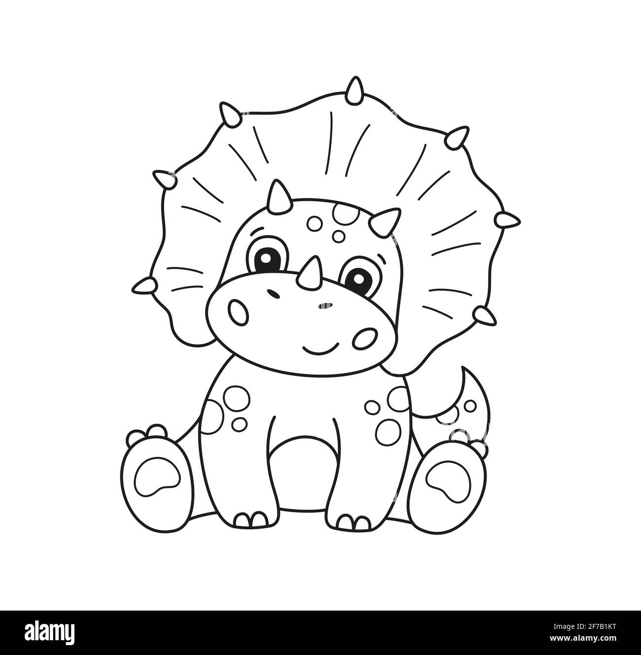 Lindo dinosaurio pequeño para niño libro de colorear. Juego de rompecabezas  para niños Imagen Vector de stock - Alamy