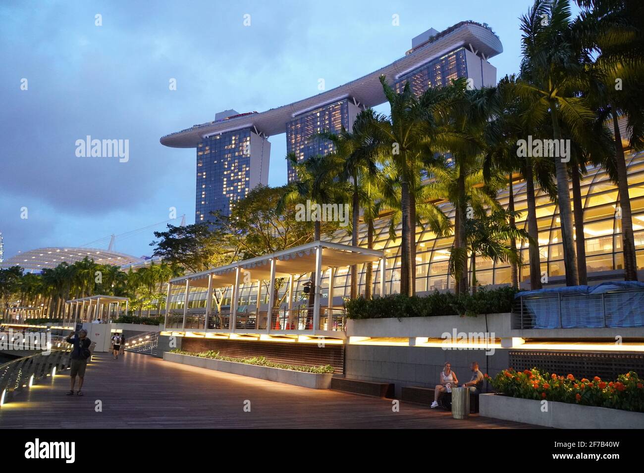 Marina Bay Sands, Singapur Foto de stock