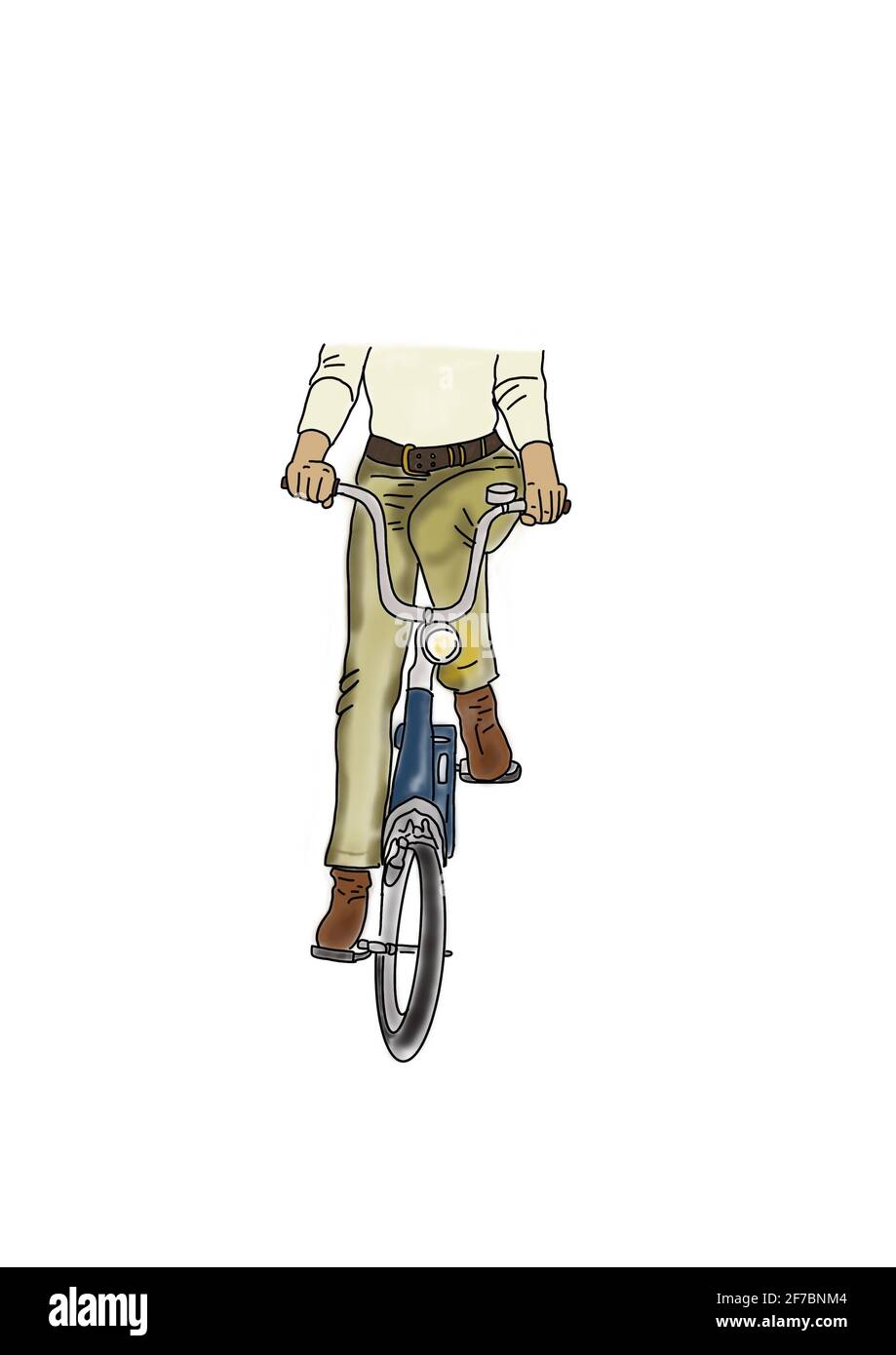 dibujo de dibujo de una mujer en la bicicleta retro Fotografía de stock -  Alamy