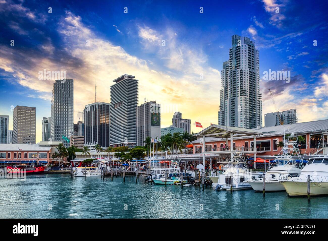 Vida diaria en Miami City, Florida, EE.UU Foto de stock
