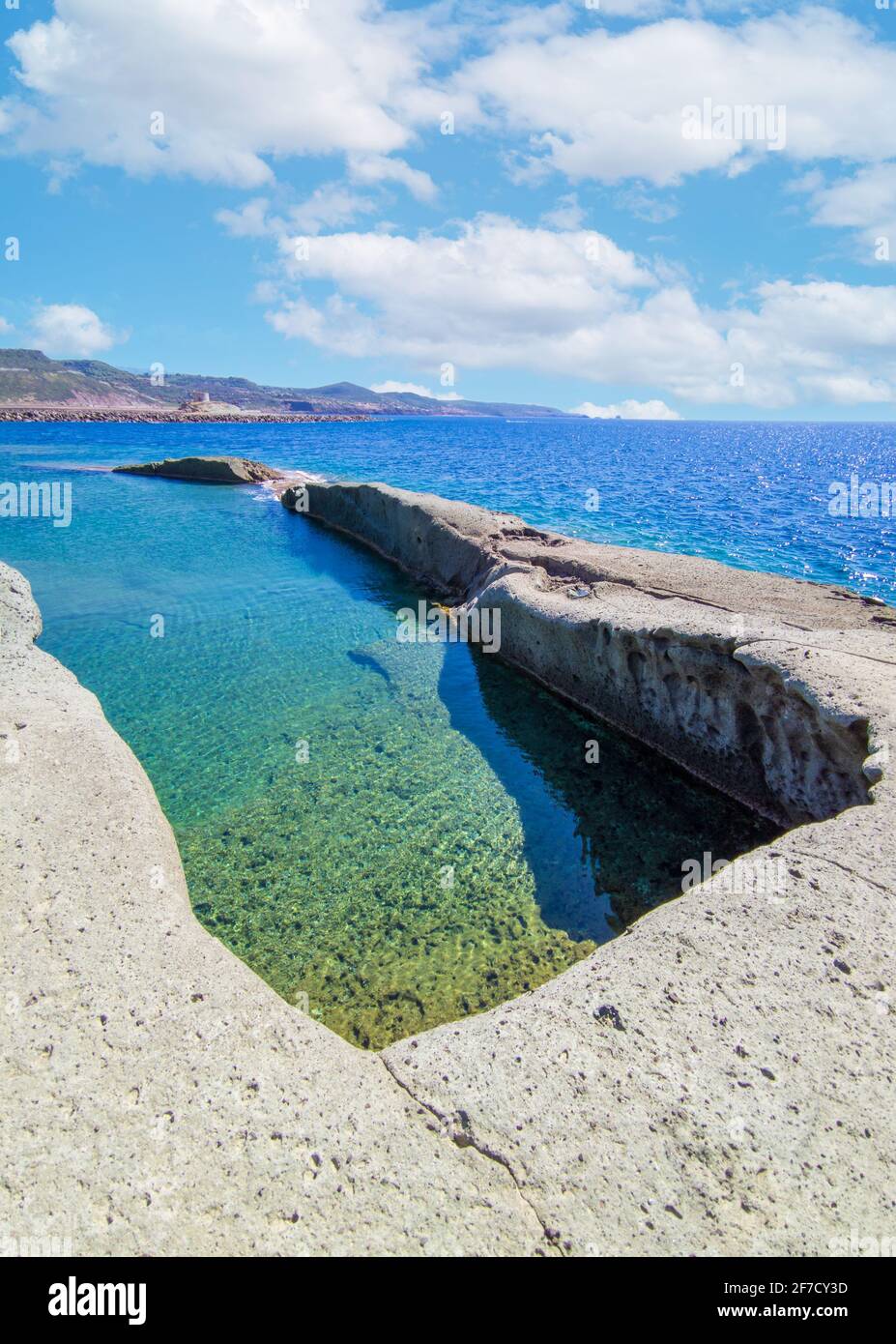 Bosa (Cerdeña, Italia) - una vista del pintoresco y encantador casco antiguo en la costa marina de Oristano, uno de los más bellos de Cerdeña Foto de stock