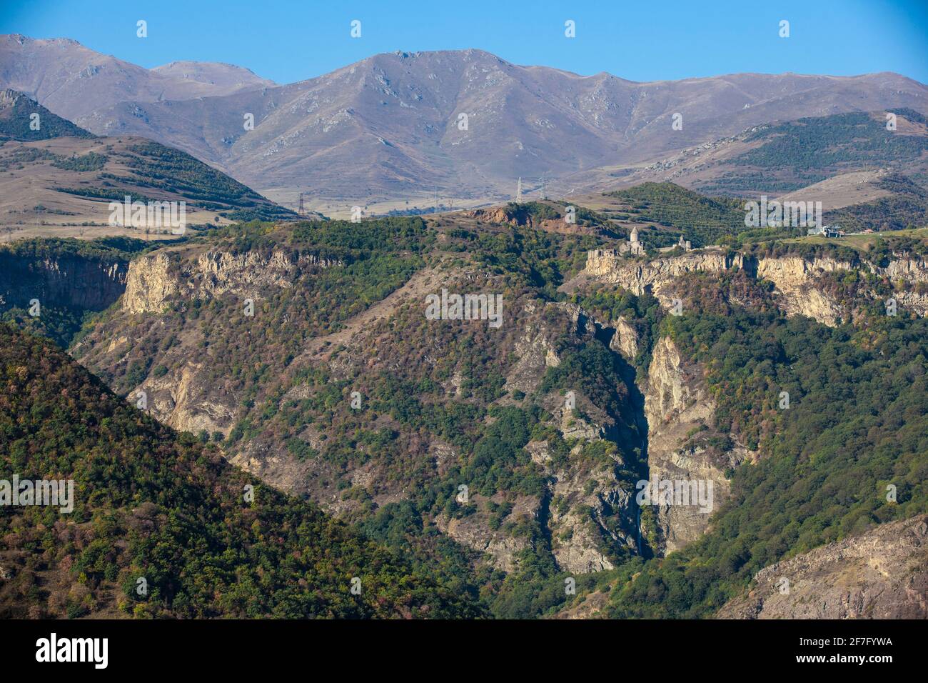 Armenia, Provincia de Syunik, Tatev, Monasterio de Tatev Foto de stock