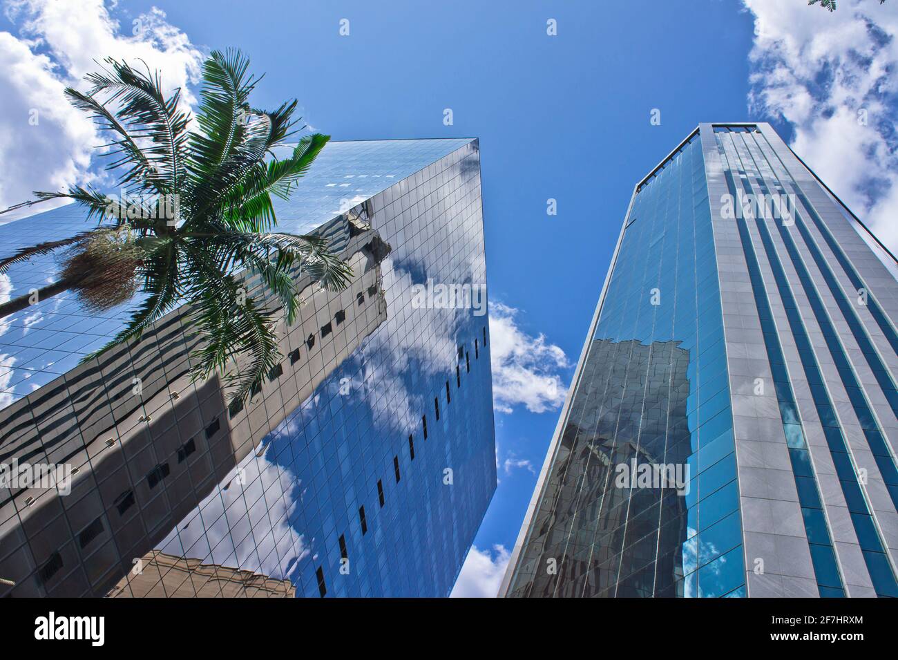 Sao Paulo, Avenida Paulista, vista moderna de la calle de la ciudad, Brasil, Sudamérica Foto de stock
