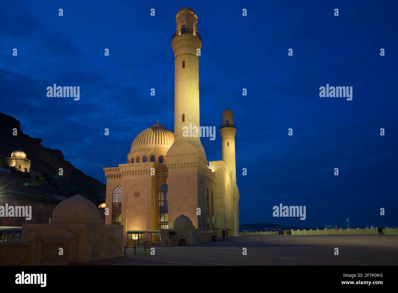 Azerbaiyán, Baku, Mezquita Bibi-Heybat Foto de stock
