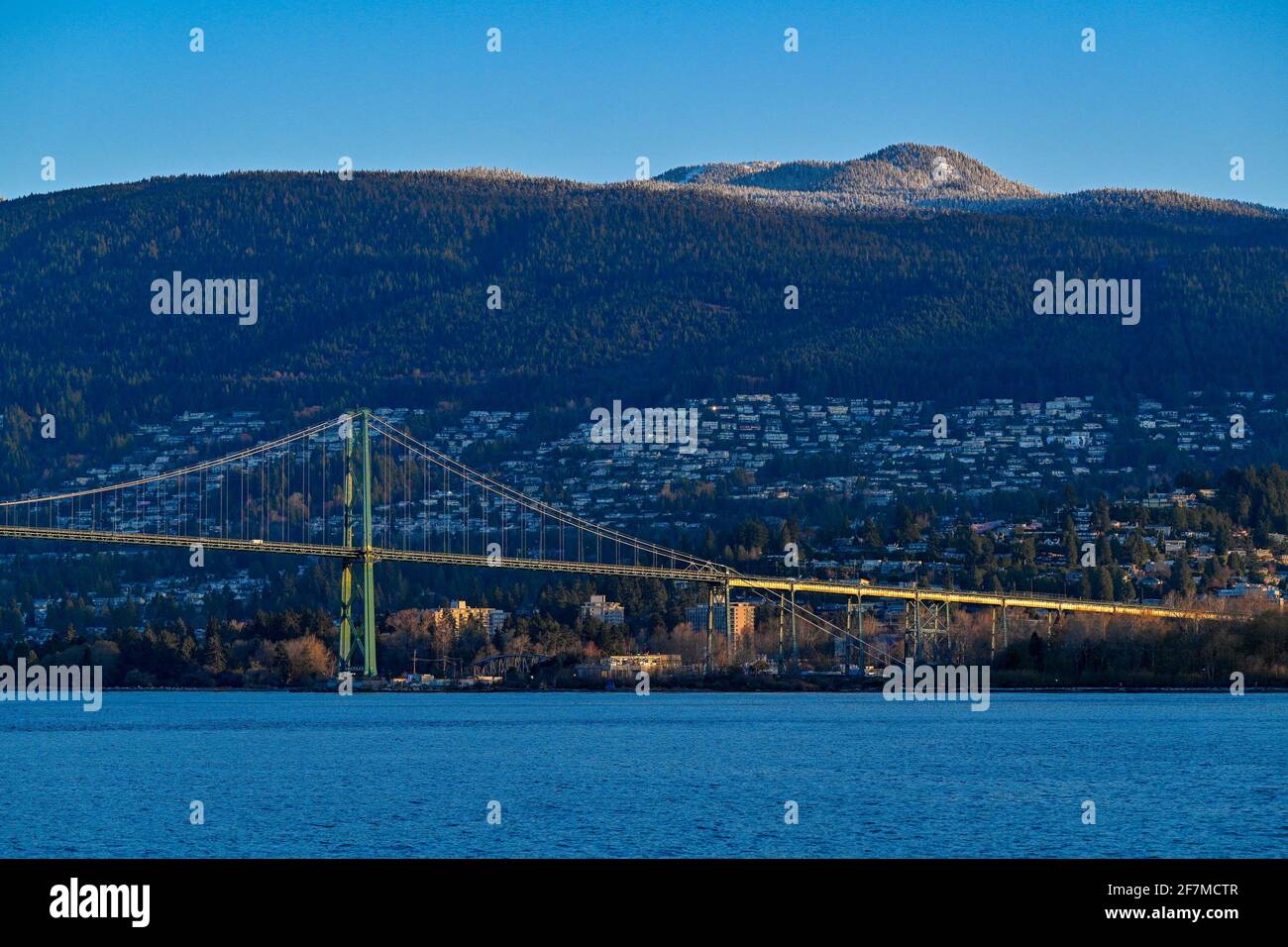 Lions Gate Bridge, Vancouver, British Columbia, Canadá Foto de stock