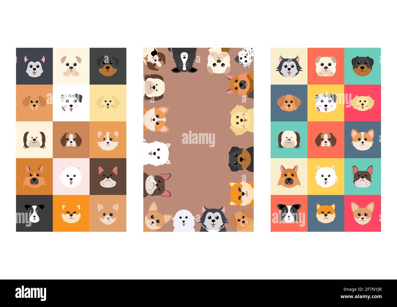 La colección de animales del yute en diversos tipos de perros puede ser utilizada como diseños en la ropa, fondos de pantalla, fondos de fondo concepto. Ilustración vectorial Imagen Vector de stock - La colección de animales del yute en diversos tipos de perros puede ser utilizada como diseños en la ropa, fondos de pantalla, fondos de fondo concepto. Ilustración vectorial Imagen Vector de stock -